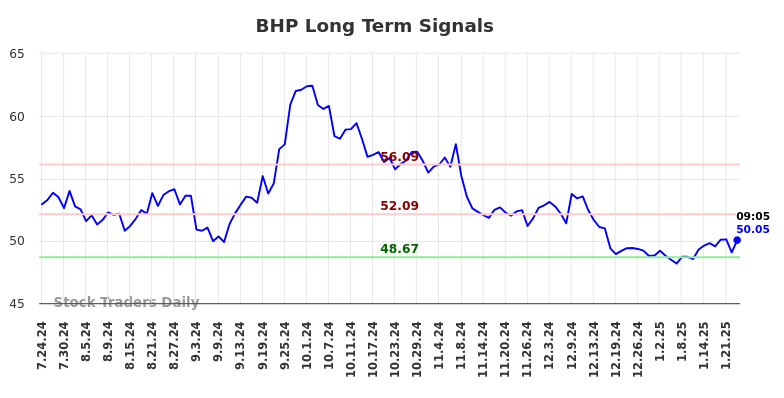 BHP Long Term Analysis for January 24 2025