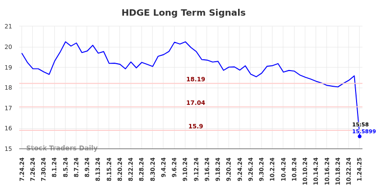 HDGE Long Term Analysis for January 26 2025