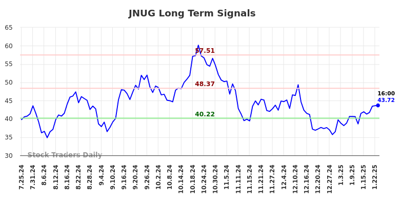 JNUG Long Term Analysis for January 26 2025