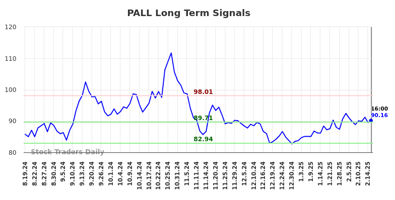 PALL Long Term Analysis for February 18 2025