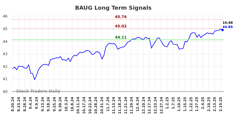 BAUG Long Term Analysis for February 20 2025 BAUG Long Term Analysis for February 20 2025