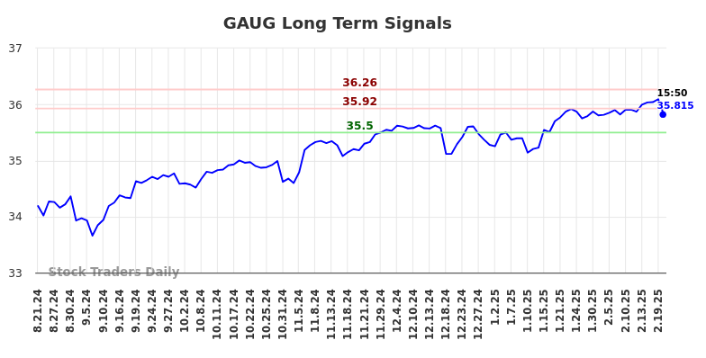 GAUG Long Term Analysis for February 22 2025