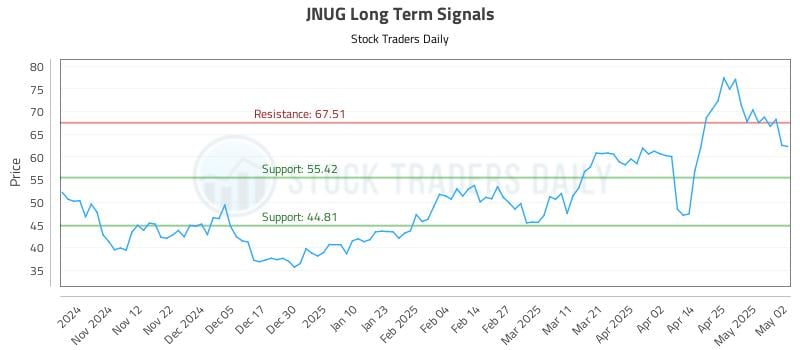 JNUG Long Term Analysis for May 2 2025 JNUG Long Term Analysis for May 2 2025