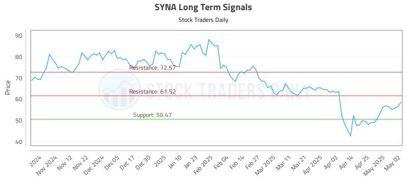 SYNA Long Term Analysis for May 4 2025 SYNA Long Term Analysis for May 4 2025