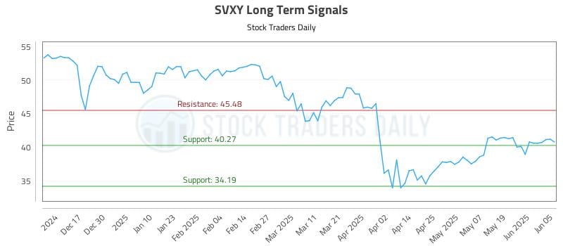 SVXY Long Term Analysis for June 6 2025