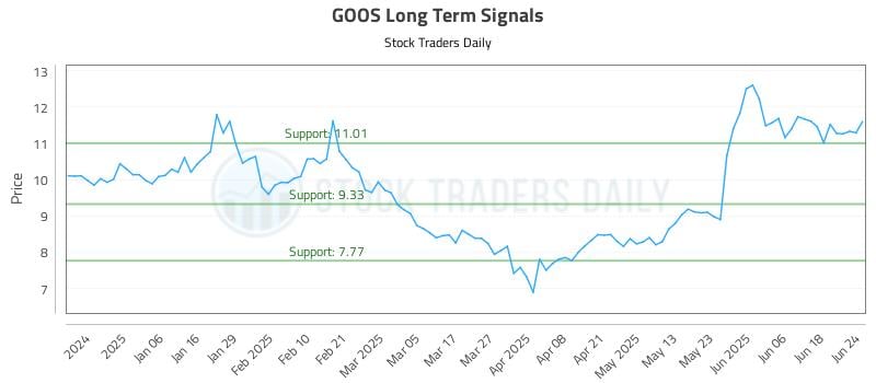 GOOS Long Term Analysis for June 25 2025 GOOS Long Term Analysis for June 25 2025