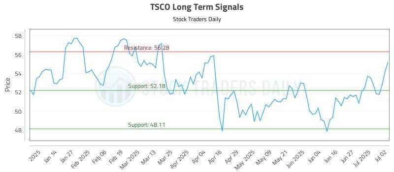 TSCO Long Term Analysis for July 3 2025 TSCO Long Term Analysis for July 3 2025