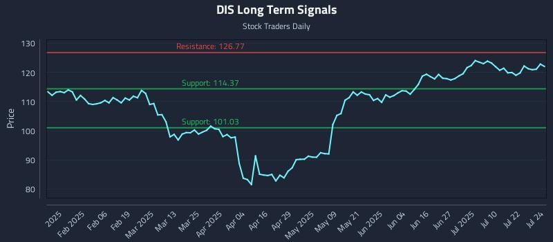 DIS Long Term Analysis for July 25 2025