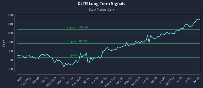 DLTR Long Term Analysis for July 25 2025 DLTR Long Term Analysis for July 25 2025