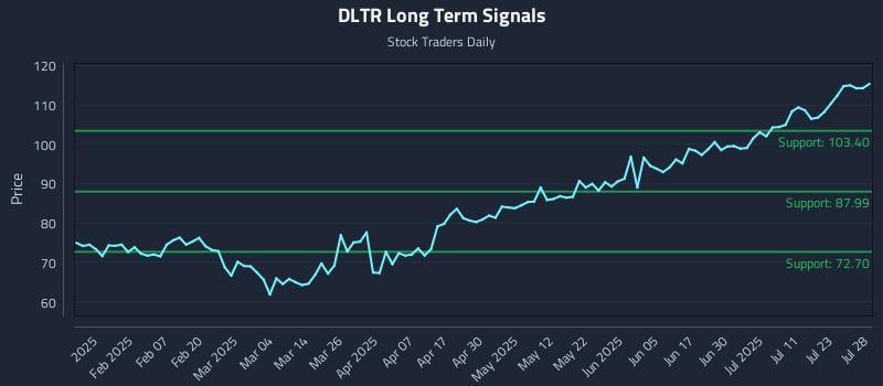 DLTR Long Term Analysis for July 28 2025 DLTR Long Term Analysis for July 28 2025