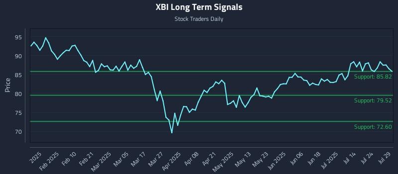 XBI Long Term Analysis for July 29 2025 XBI Long Term Analysis for July 29 2025