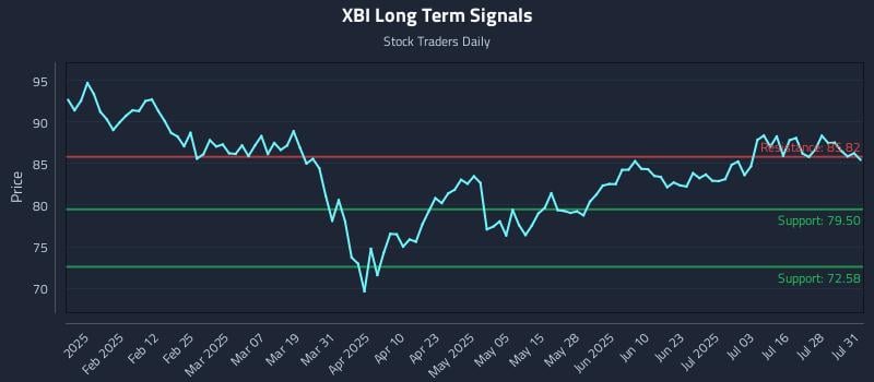 XBI Long Term Analysis for July 31 2025 XBI Long Term Analysis for July 31 2025