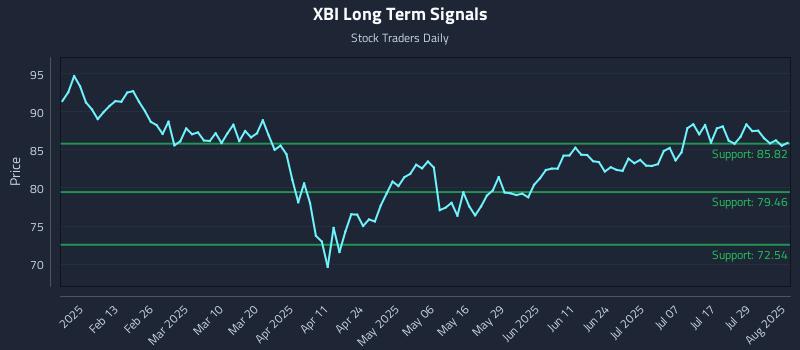 XBI Long Term Analysis for August 3 2025 XBI Long Term Analysis for August 3 2025