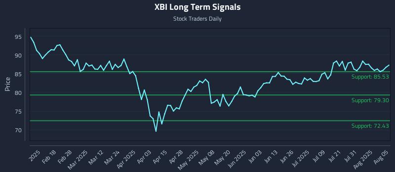 XBI Long Term Analysis for August 5 2025