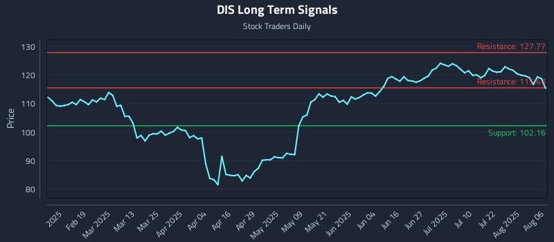 DIS Long Term Analysis for August 6 2025