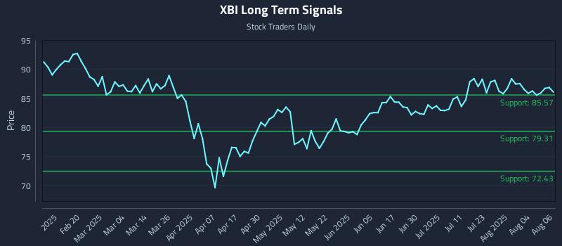 XBI Long Term Analysis for August 7 2025 XBI Long Term Analysis for August 7 2025