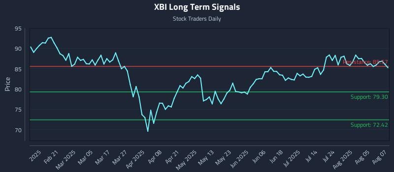 XBI Long Term Analysis for August 8 2025
