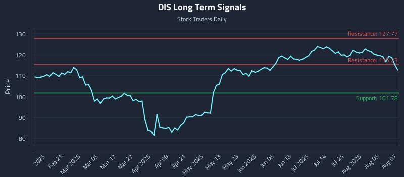 DIS Long Term Analysis for August 8 2025