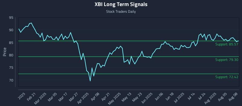 XBI Long Term Analysis for August 8 2025