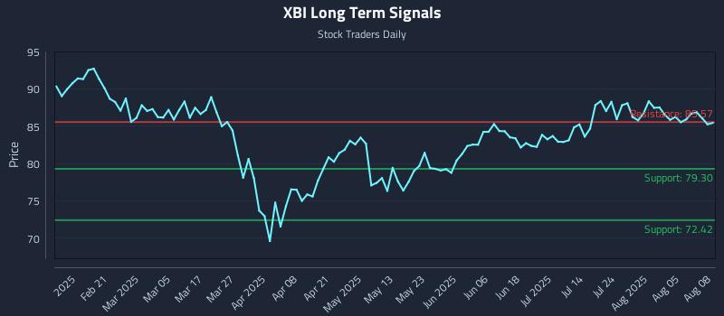 XBI Long Term Analysis for August 10 2025
