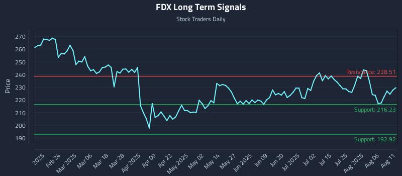 FDX Long Term Analysis for August 11 2025 FDX Long Term Analysis for August 11 2025