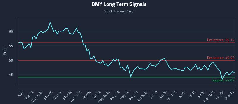 BMY Long Term Analysis for August 11 2025 BMY Long Term Analysis for August 11 2025