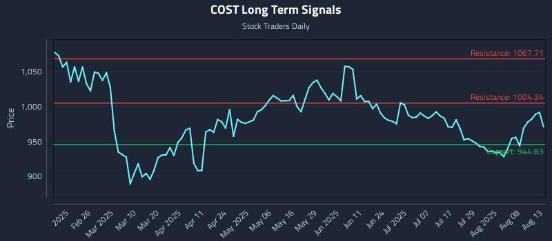 COST Long Term Analysis for August 13 2025