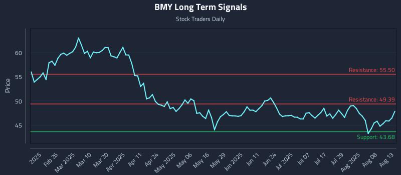 BMY Long Term Analysis for August 13 2025 BMY Long Term Analysis for August 13 2025