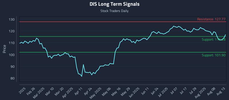 DIS Long Term Analysis for August 13 2025