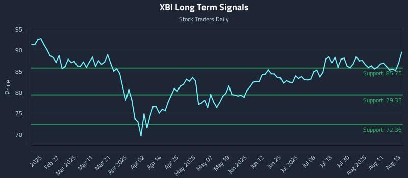 XBI Long Term Analysis for August 14 2025