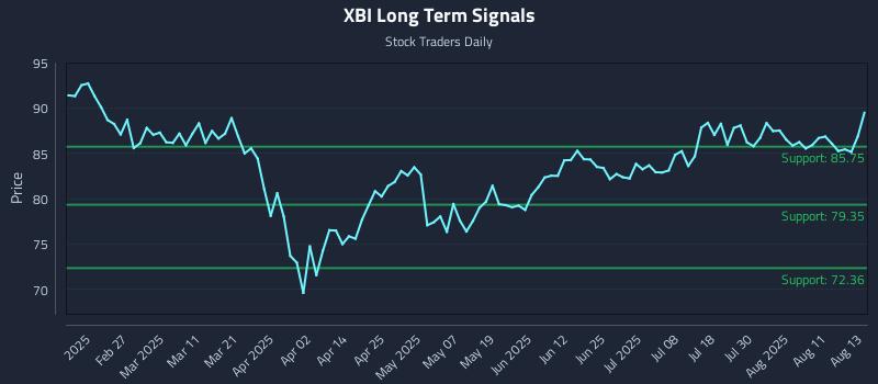 XBI Long Term Analysis for August 14 2025