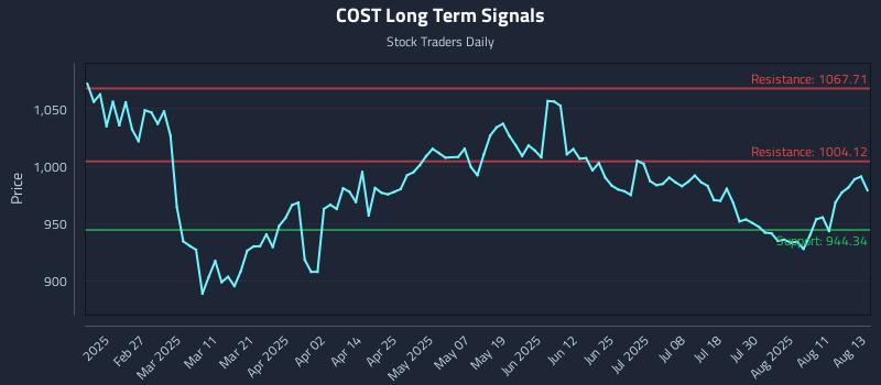 COST Long Term Analysis for August 14 2025