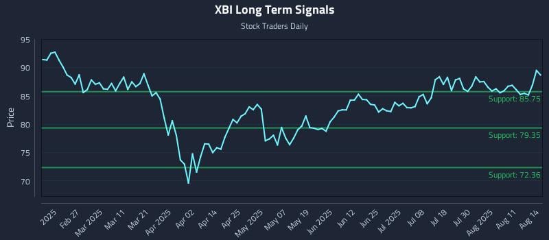 XBI Long Term Analysis for August 14 2025