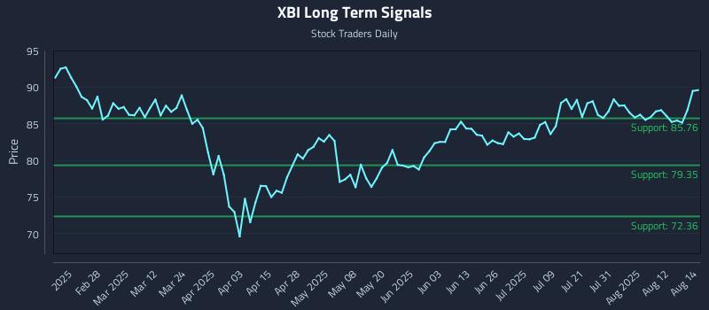 XBI Long Term Analysis for August 15 2025 XBI Long Term Analysis for August 15 2025