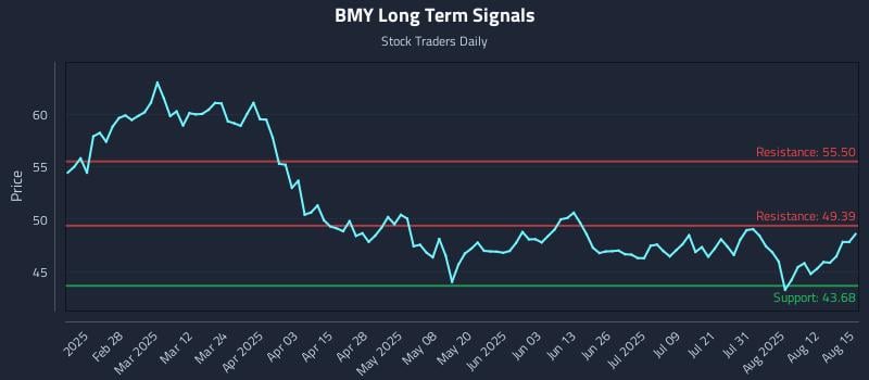 BMY Long Term Analysis for August 15 2025 BMY Long Term Analysis for August 15 2025