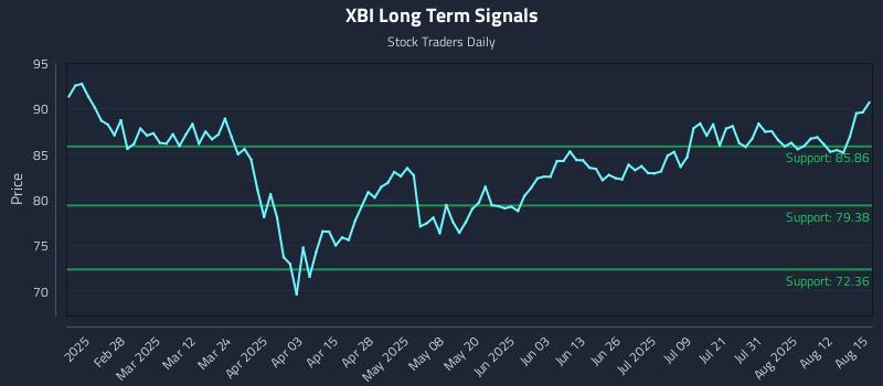 XBI Long Term Analysis for August 16 2025 XBI Long Term Analysis for August 16 2025