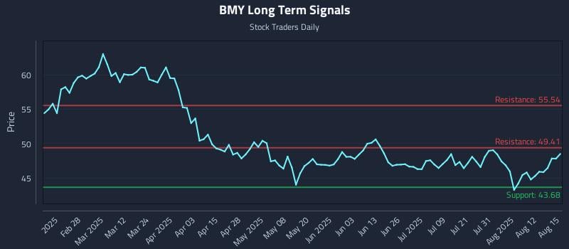 BMY Long Term Analysis for August 17 2025 BMY Long Term Analysis for August 17 2025