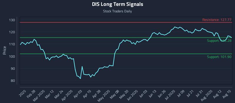 DIS Long Term Analysis for August 17 2025