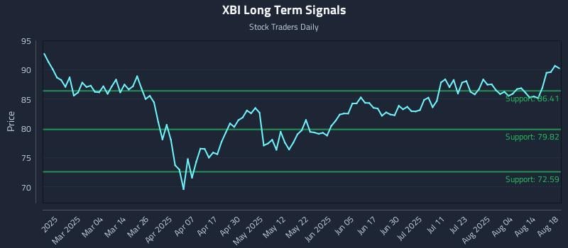 XBI Long Term Analysis for August 19 2025 XBI Long Term Analysis for August 19 2025