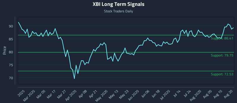 XBI Long Term Analysis for August 20 2025