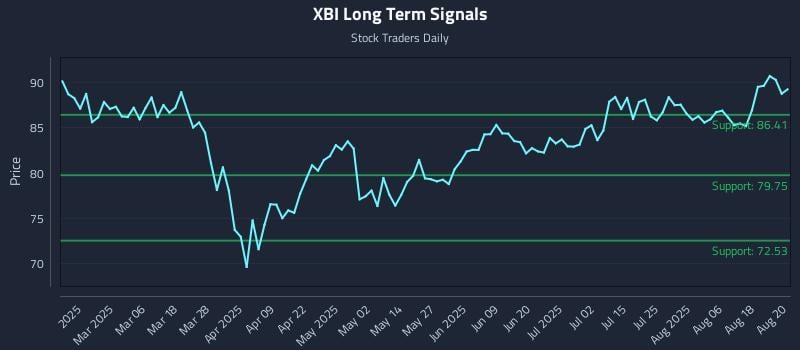 XBI Long Term Analysis for August 21 2025