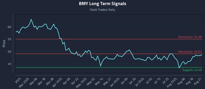 BMY Long Term Analysis for August 21 2025 BMY Long Term Analysis for August 21 2025