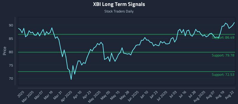 XBI Long Term Analysis for August 23 2025