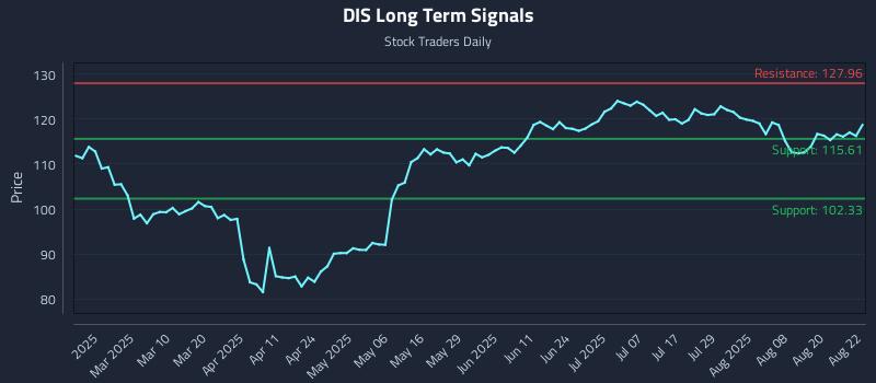 DIS Long Term Analysis for August 25 2025