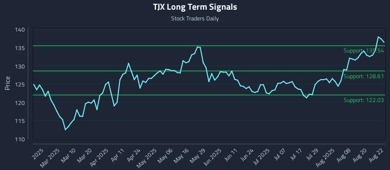 TJX Long Term Analysis for August 25 2025