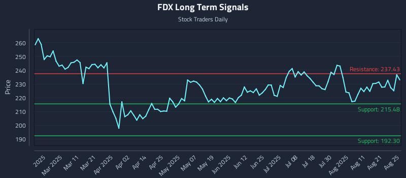 FDX Long Term Analysis for August 26 2025
