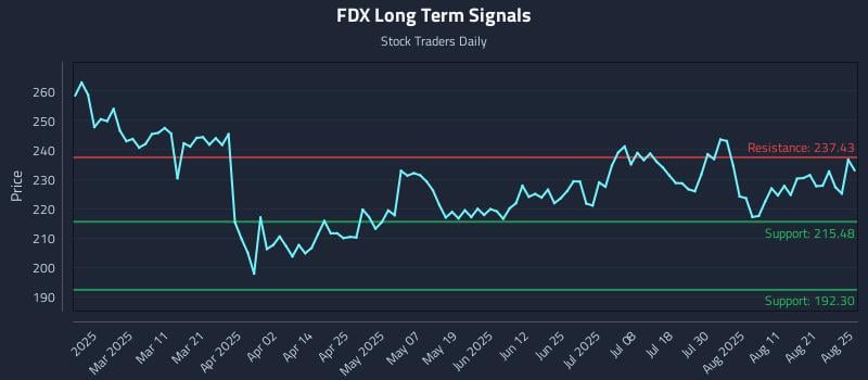 FDX Long Term Analysis for August 26 2025