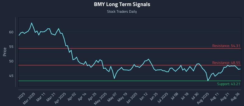 BMY Long Term Analysis for August 26 2025 BMY Long Term Analysis for August 26 2025