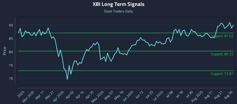 XBI Long Term Analysis for August 26 2025 XBI Long Term Analysis for August 26 2025