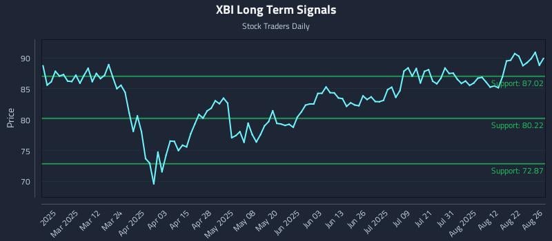 XBI Long Term Analysis for August 27 2025 XBI Long Term Analysis for August 27 2025